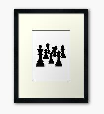 Chess board game Framed Print