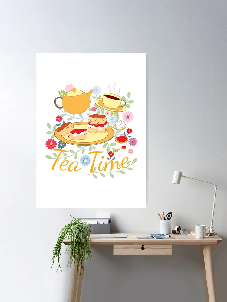 Tea Time Chart Art Print Poster Graphics