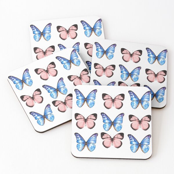 Item preview, Blue & Pink Butterfly Pattern designed and sold by Creations By MGM.