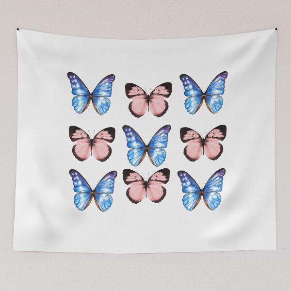 Item preview, Blue & Pink Butterfly Pattern designed and sold by Creations By MGM.