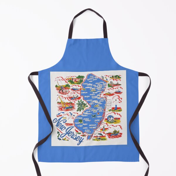 Item preview, Vintage New Jersey Map designed and sold by fearcity.