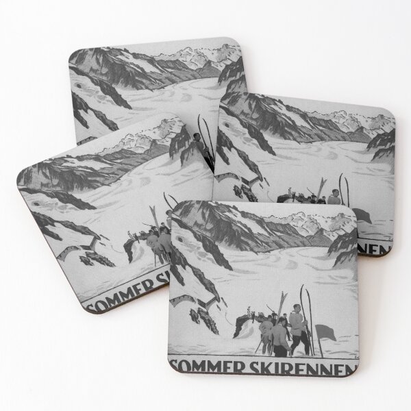 Item preview, Jungfraujoch Noire vintage travel poster designed and sold by stickart-marek.