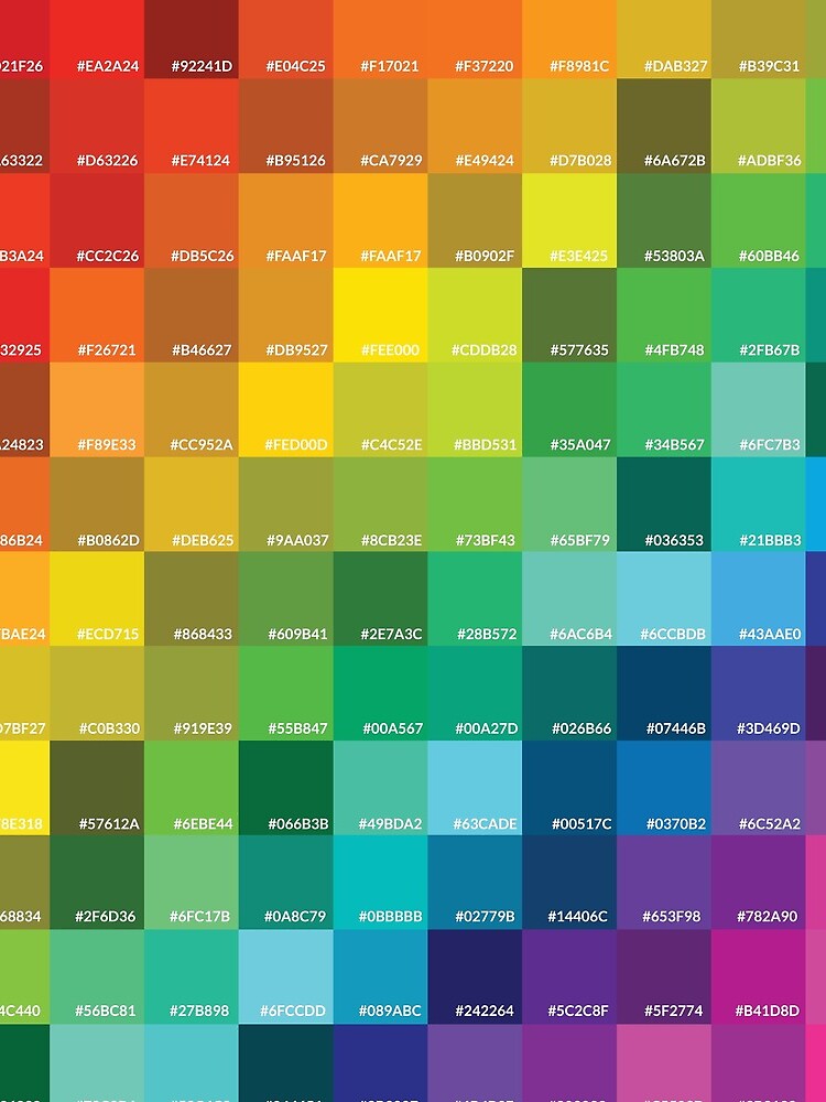 "Regenbogen Hex Farben" Turnbeutel von jojo983 | Redbubble