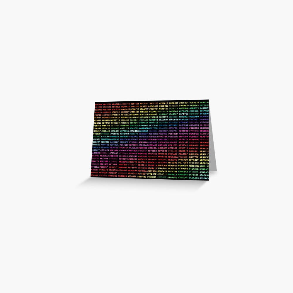 rainbow-hex-code-list-greeting-card-by-jojo983-redbubble