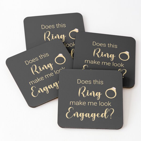 Item preview, Does this ring make me look engaged wedding announcement designed and sold by JokeGysen.