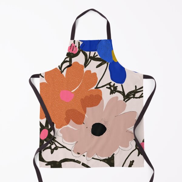 Item preview, Wildflowers - Blush Pink & Cobalt Blue designed and sold by fossdesign.