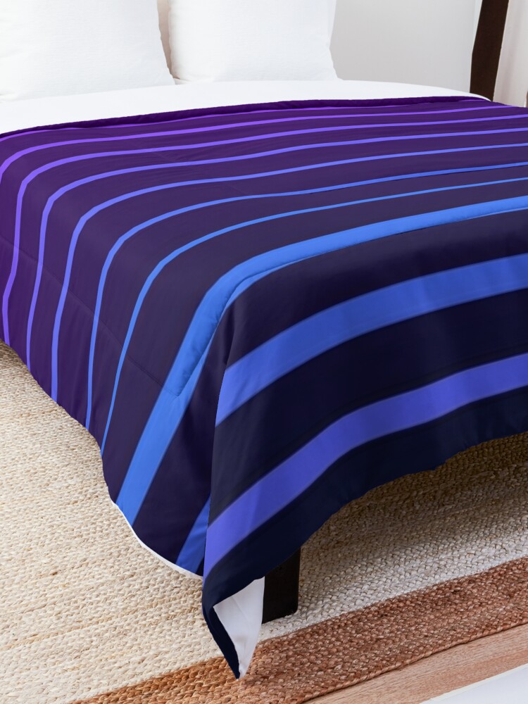 Alternate view of Synthwave Lines Pantone Colors Comforter