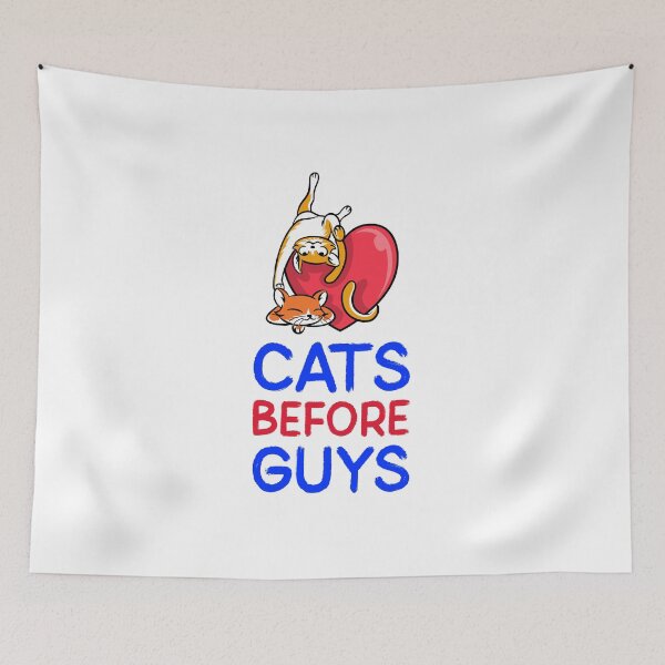 Item preview, Cats Before Guys Anti Valentine Design designed and sold by ecdato.