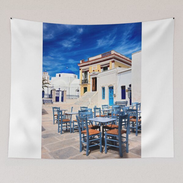 Item preview, The Piazza of Ano Chora - Serifos island designed and sold by Hercules Milas.