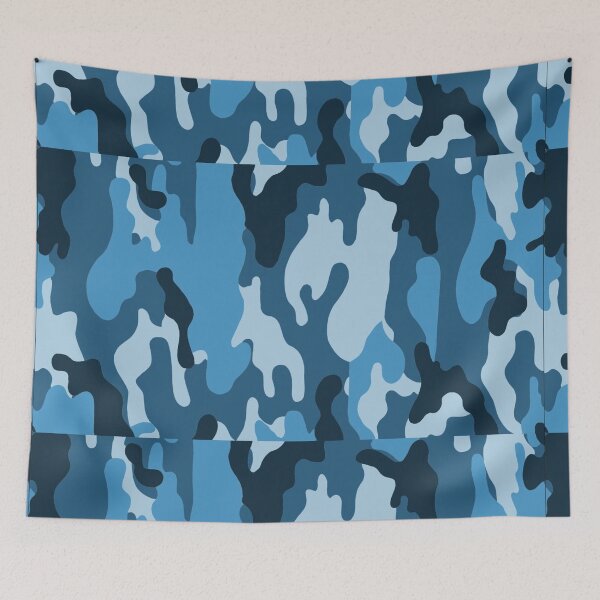 Item preview, blue camouflaged designed and sold by Frnnn.