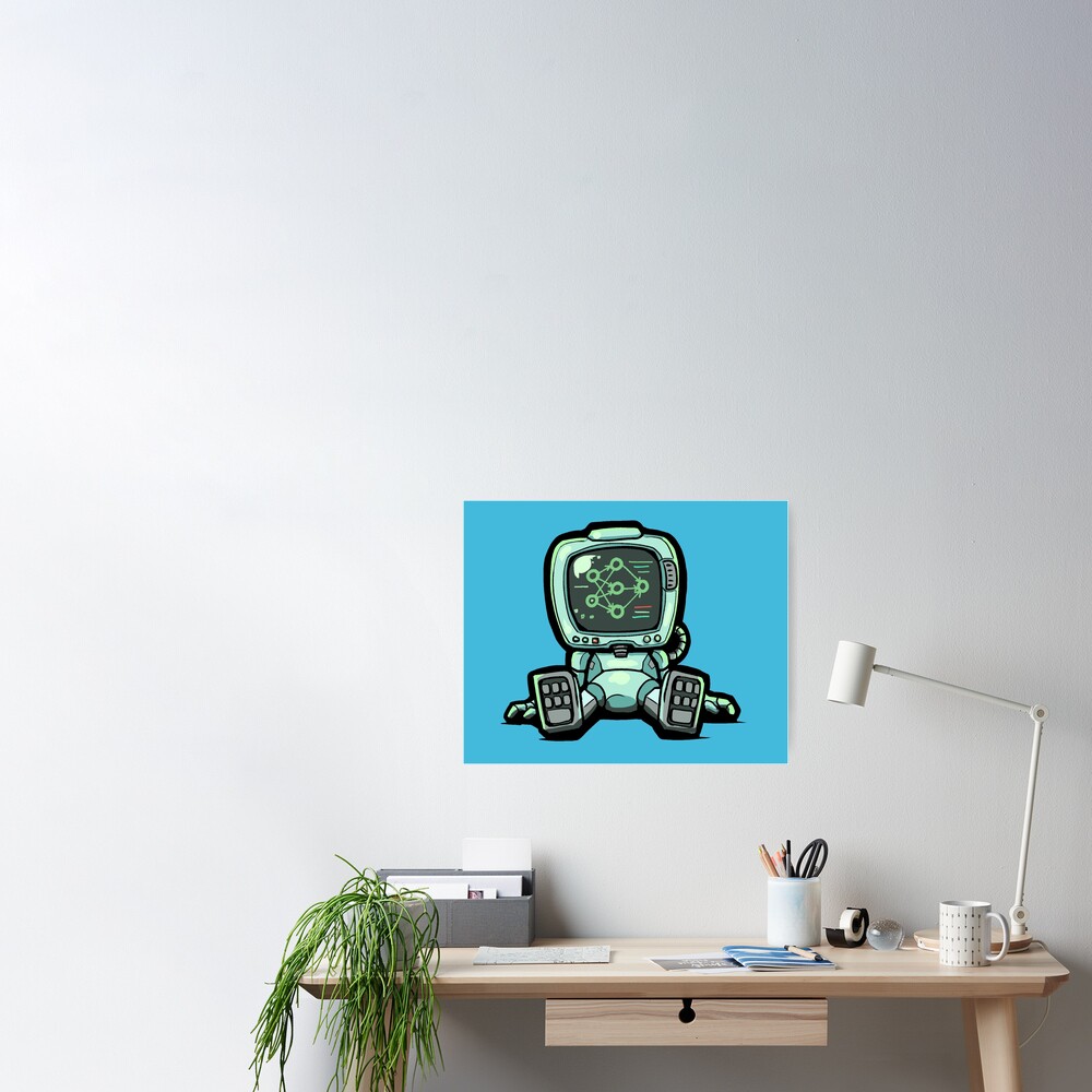 Cute Machine Learning Robot Sticker for Sale by wuhu