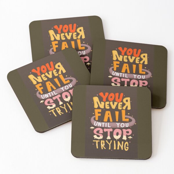 Item preview, Tou never fail until you stop trying designed and sold by rawan karam.