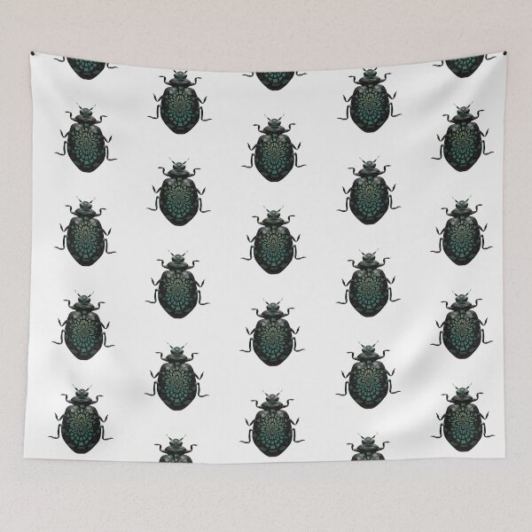 Item preview, Green Geometric Beetle designed and sold by Heidi Baldwin.
