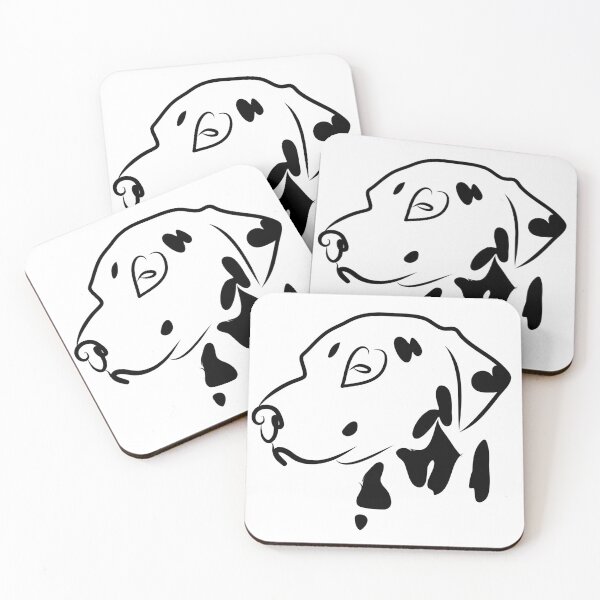 Aperçu de l'œuvre Dessin au trait chien dalmatien créée et vendue par TailTrails.