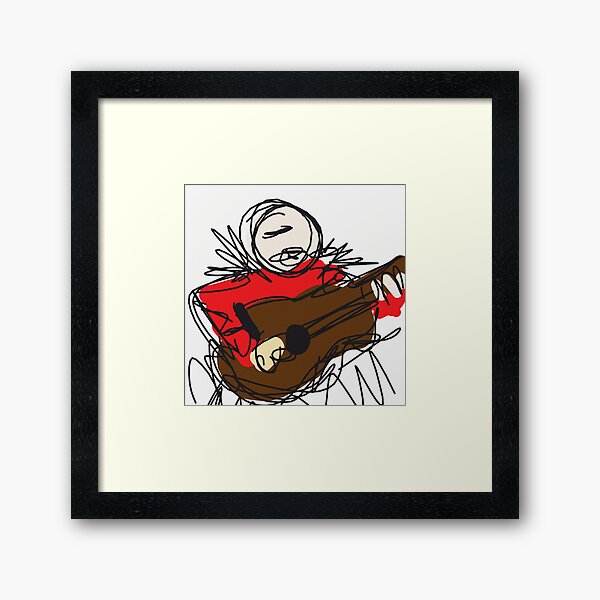 Guitarist Framed Art Print