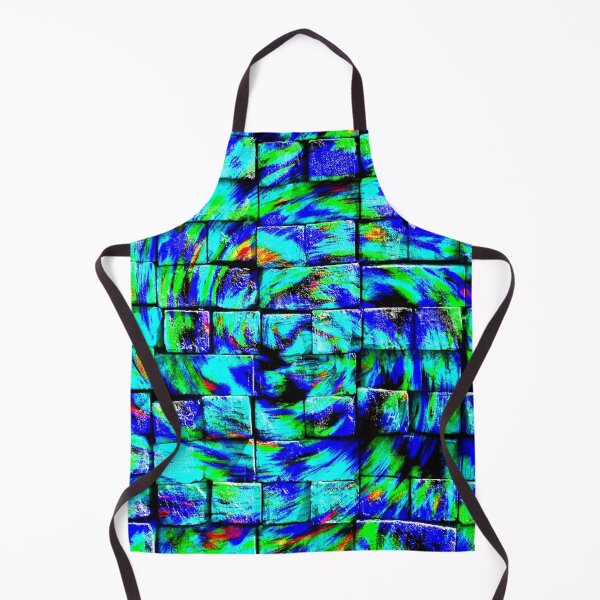 Item preview, Blue Bricks With A Twist. Abstract Digital Painting. WallsOfFame designed and sold by WallsOfFameAust.