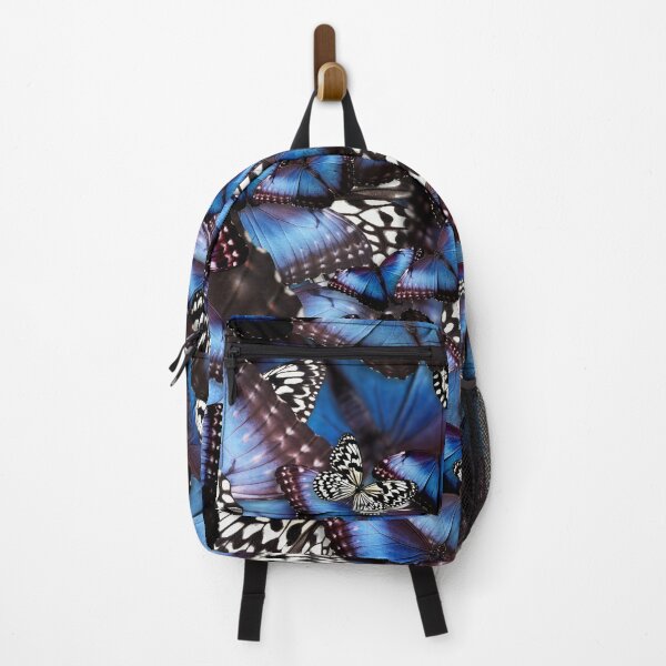 Item preview, Blue Morpho butterflies pattern designed and sold by ApricotBlossom.