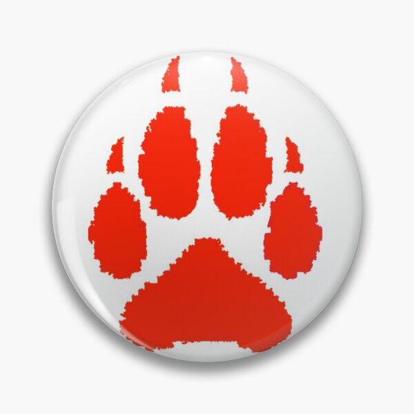 Item preview, red tessellated paw  designed and sold by Kanandume.