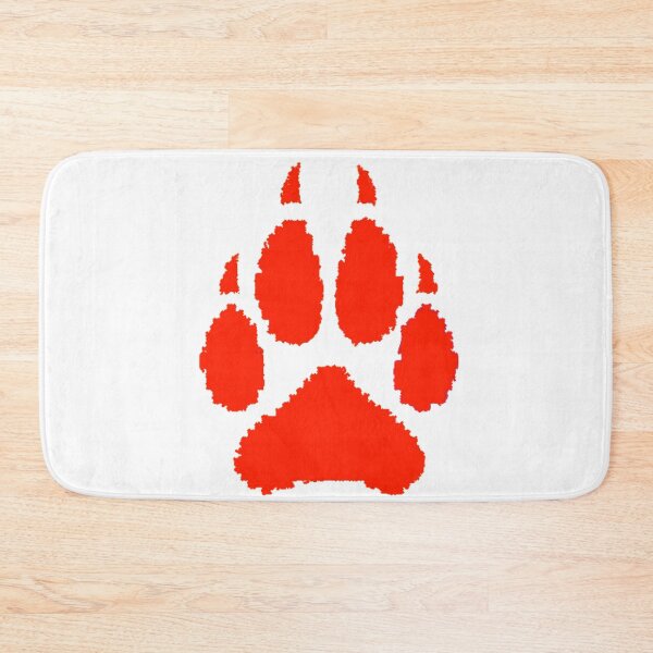 Item preview, red tessellated paw  designed and sold by Kanandume.