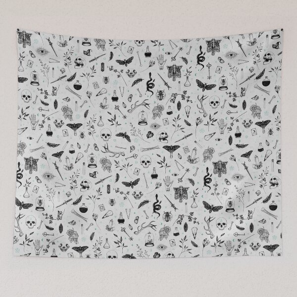 Item preview, Black and Grey Witchy Pattern designed and sold by Elyssa Long.