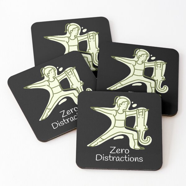 Item preview, Cat and Yoga Zero Distractions designed and sold by PlusAdore.
