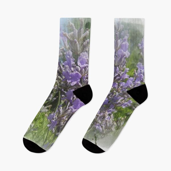 Item preview, Watercolor Vintage Lavender Flowers in Garden - Romantic Retro Floral Gifts designed and sold by r-silver.