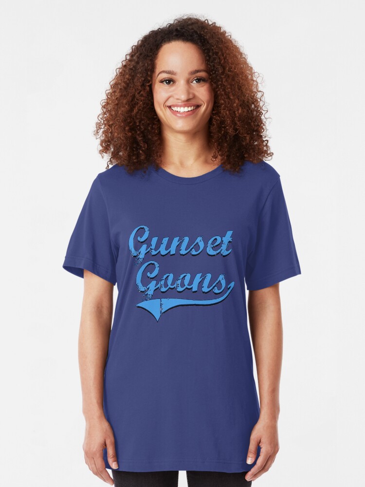 Alternate view of Gunset Goons - Light Blue Slim Fit T-Shirt