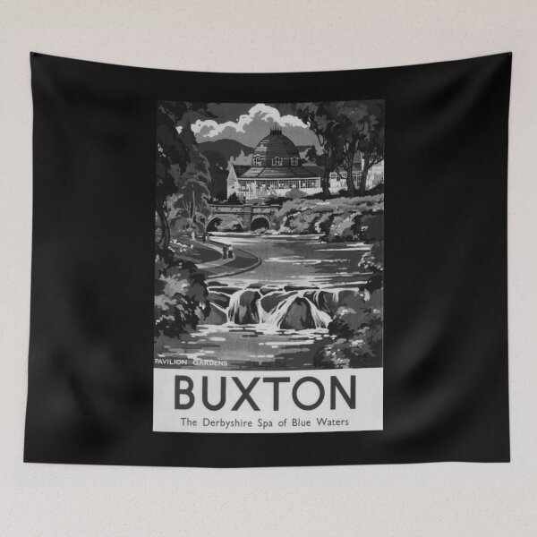 Item preview, Buxton Noire vintage travel poster designed and sold by stickart-marek.