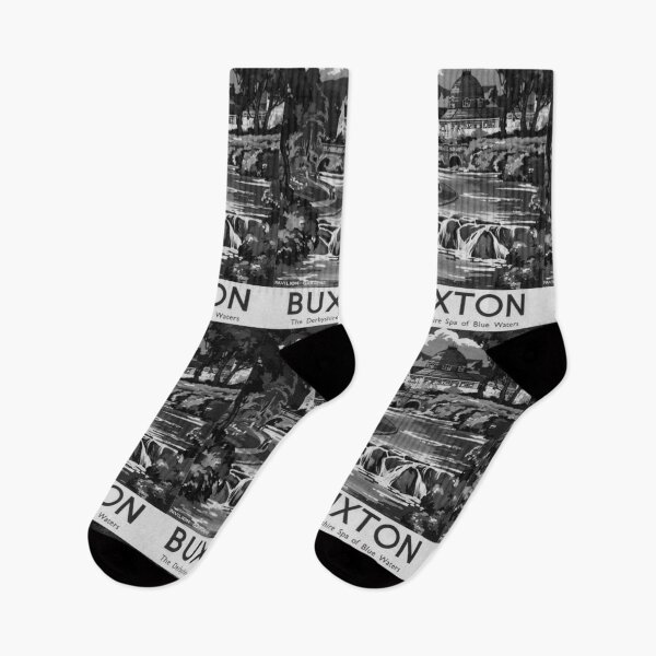 Item preview, Buxton Noire vintage travel poster designed and sold by stickart-marek.