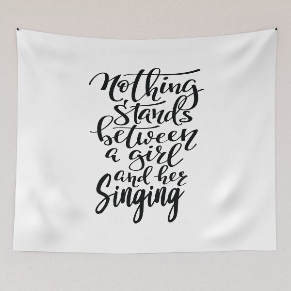 Item preview, Nothing Stands Between A Girl And Her Singing designed and sold by ProjectX23.