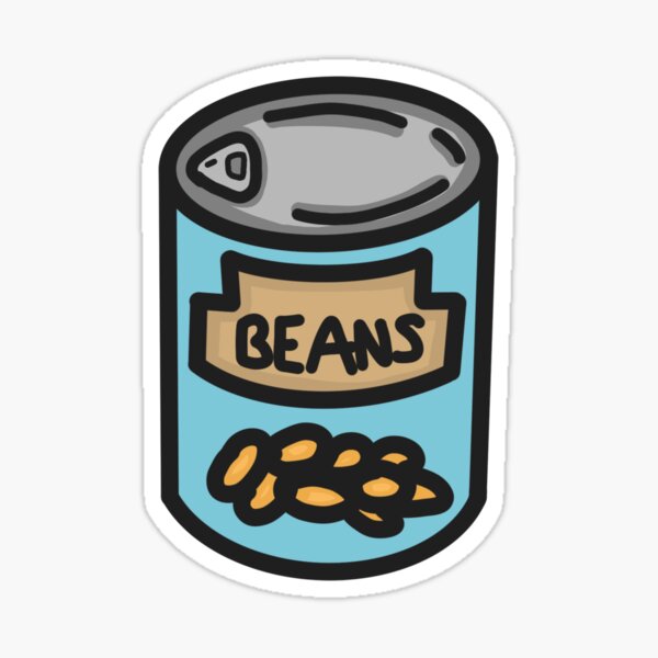 beans (orange) Sticker
