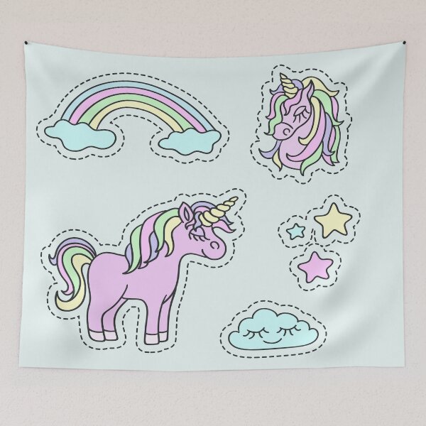 Item preview, Sweet Unicorns and Rainbow Set designed and sold by Dreamflight.