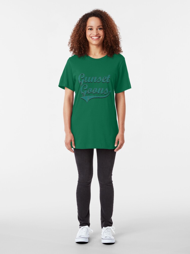 Alternate view of Gunset Goons - Evergreen Slim Fit T-Shirt