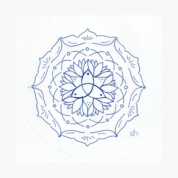 Trinity Mandala Photographic Print