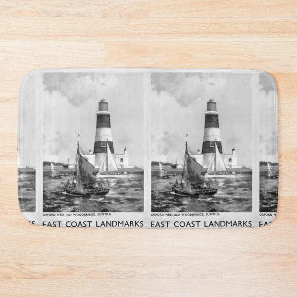 Item preview, east coast landmarks Noire vintage travel poster designed and sold by stickart-marek.