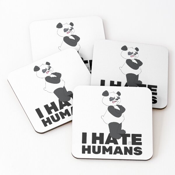 Item preview, I Hate Humans - Funny Panda designed and sold by BandOfThePand.