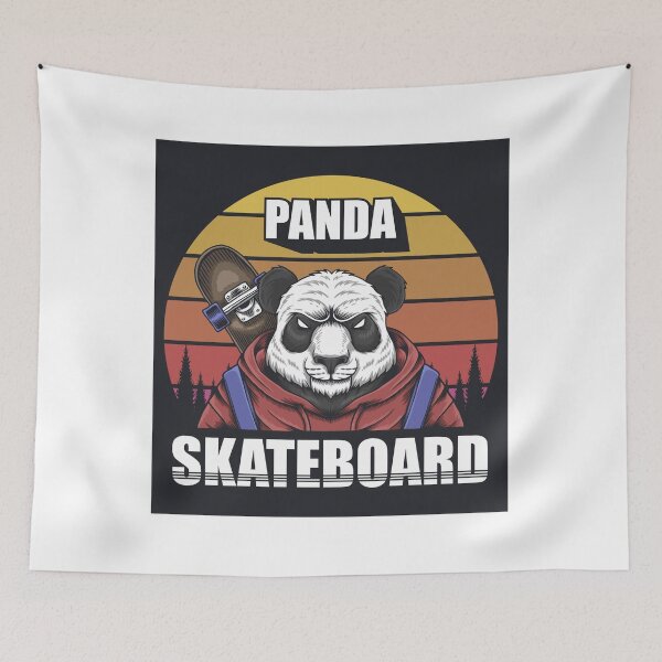 Item preview, Panda With Skateboard designed and sold by JTS STORE.
