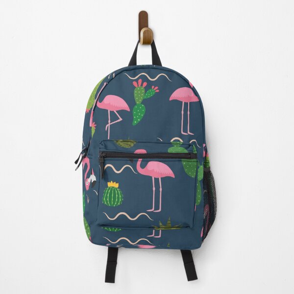 Item preview, Pink Flamingo with Tropical Cactus designed and sold by PurpleTank.