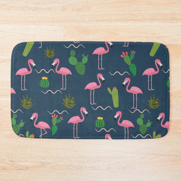 Item preview, Pink Flamingo with Tropical Cactus designed and sold by PurpleTank.