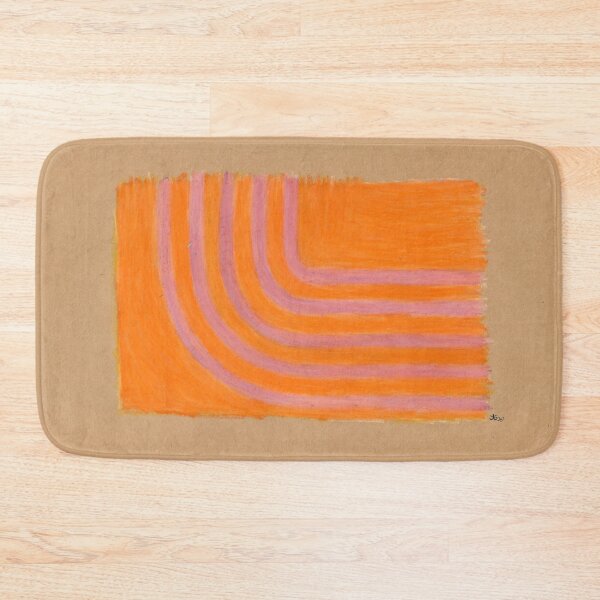 Item preview, Dark salmon strips on orange  designed and sold by lion-house.
