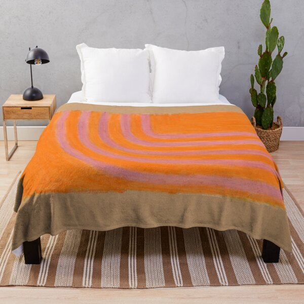 Item preview, Dark salmon strips on orange  designed and sold by lion-house.