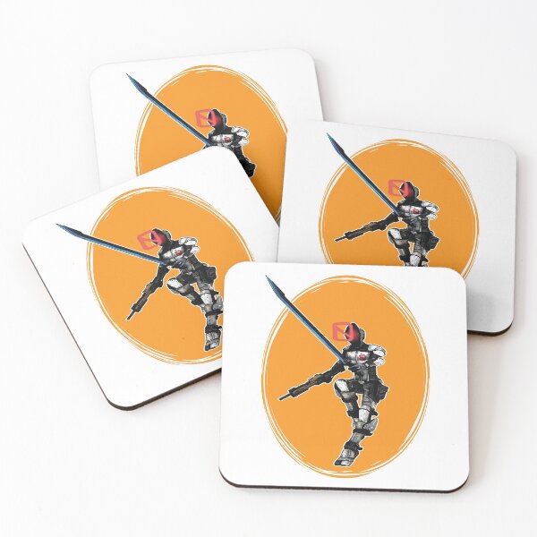 Zer0 The Assassin Borderlands Coasters (Set of 4)