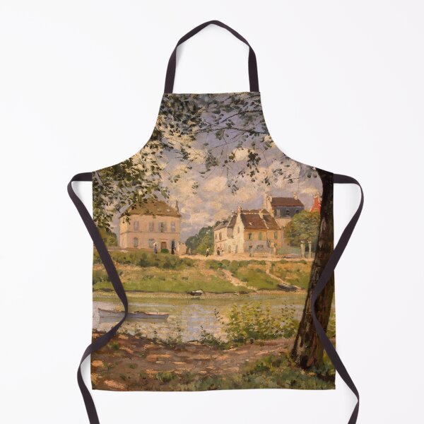 Item preview, The town of Villeneuve-la-Garenne, Village on the banks of the Seine, by Alfred Sisley designed and sold by Irina Polyanskaya.