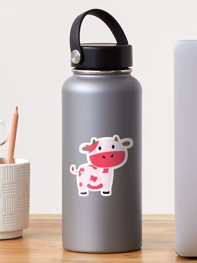Thumbnail 1 of 3, Sticker, Cute Strawberry Cow designed and sold by 4thcode.