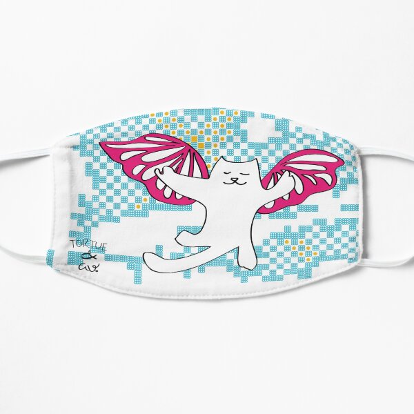 Butterfly cats Flat Mask