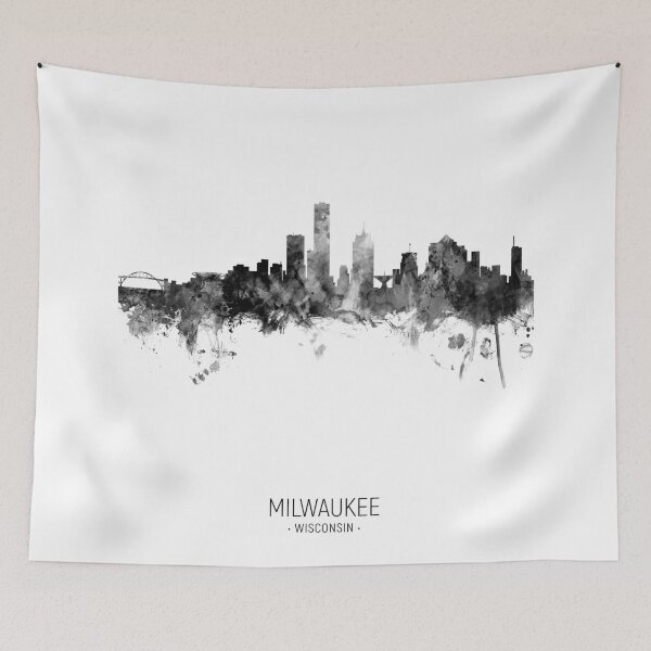Item preview, Milwaukee Wisconsin Skyline designed and sold by ArtPrints.
