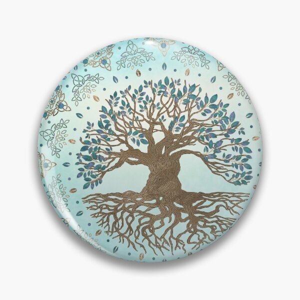 Item preview, Tree of Life - Yggdrasil - Gentle blue designed and sold by k9printart.