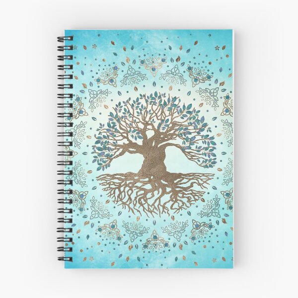 Item preview, Tree of Life - Yggdrasil - Gentle blue designed and sold by k9printart.