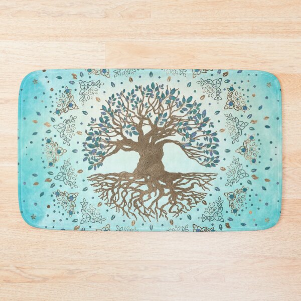 Item preview, Tree of Life - Yggdrasil - Gentle blue designed and sold by k9printart.