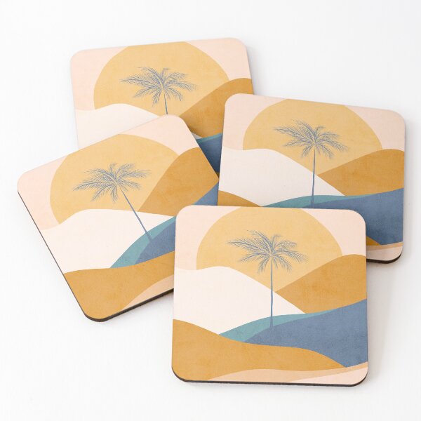 Item preview, Tropical Palm Sunset - Abstract landscape designed and sold by Dominiquevari.